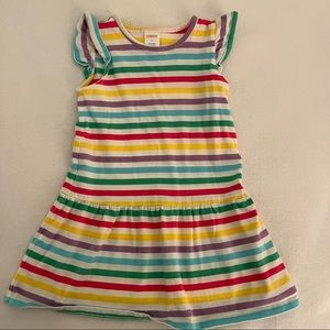 Sunshine Time Rainbow Striped Dress